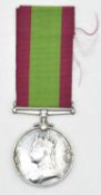 Victorian Afghanistan 1878-80 medal impressed to Charles Clark 2068 Hospital sergt, 70th Foot – East