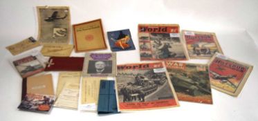 Quantity of mixed First World War, Second World War and Post War ephemera to include: Hutchinson's