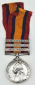 Victorian Queens South Africa Medal impressed to 1526 Pte J Collett, Worcester Regiment with