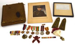 Second World War British Dunkirk Medal Group attributed to Captain Maurice J.W. Jacobs Royal 9th