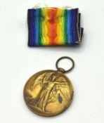 First World War British 1914-19 Victory medal Impressed to Lieutenant A.B. Nugent