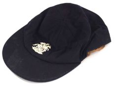 Cricket interest, Alan Philip Eric Knott: M.C.C. navy blue cloth Test touring cap, with