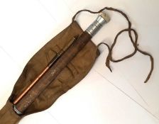 VINTAGE HARDY SPLIT BAMBOO FLY ROD, 'No.2 LRH Spinning rod' The Hardy “No.2 LRH Spinning rod” is a