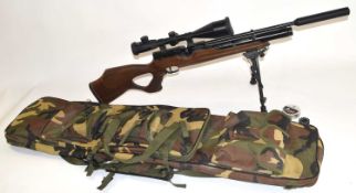 .177 HW 100 Weihrauch sport 1939253 air rifle with bipod and 6-24x56 BSA scope
