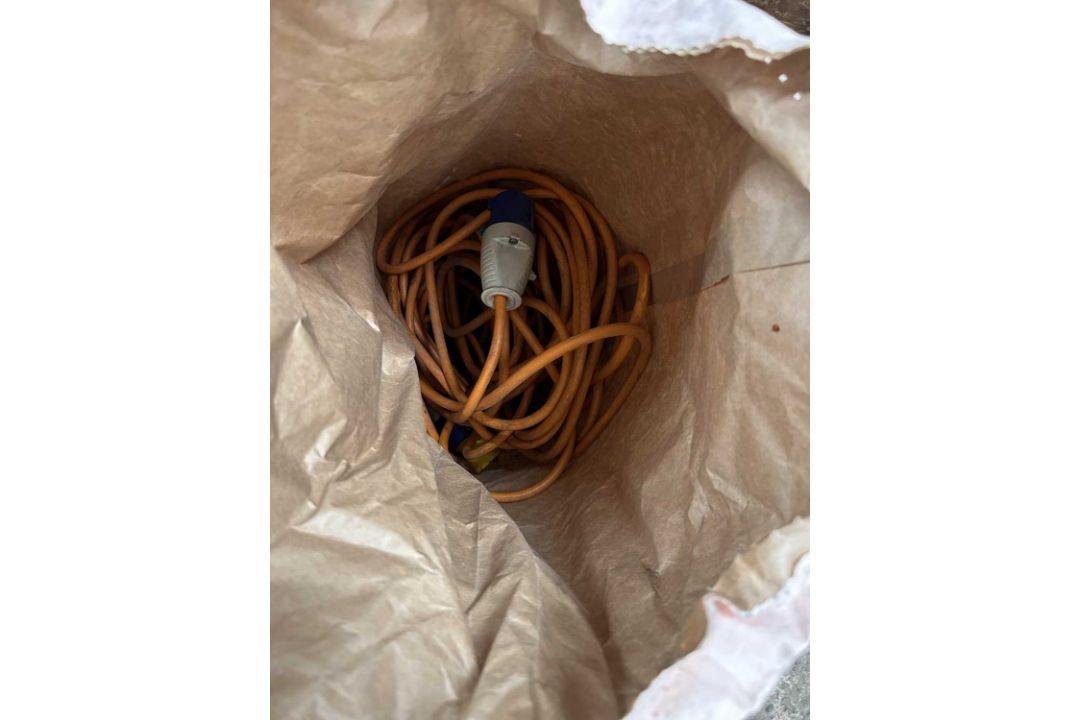 Two 110v extension leads