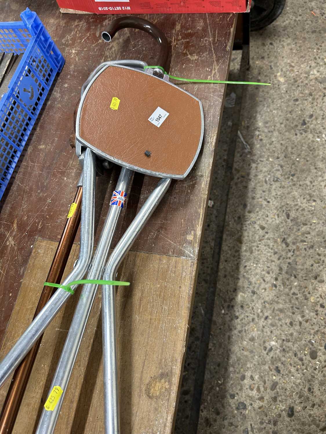 Two shooting sticks