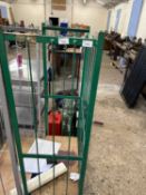 Metal porters trolley on casters