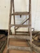 Wooden step ladders