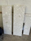Mixed lot of marble plinths