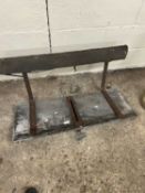 Wood and iron cart seat