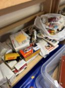 Mixed Lot: Assorted toy cars, figurines and others