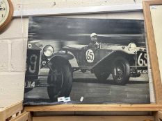 Modern canvas racing print