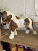 Pottery model of a Shire horse