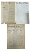 3 Bulletins. 1926. British Strike Interest from 1926. The British Worker Official Strike News
