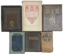 Six copies of The Rubaiyat of Omar Khayyam. Including 1935, light blue Morocco, 24mo, col plates,