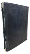 An Album of Photographs. C1850s-1938 with Ephemera. Bound in pebbled dark cloth, fraying to spine.