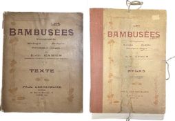 Bamboo. Botany. 1913. Les Bambusees. E. G. Camus. Atlas volume [in fol] and text volume. Atlas