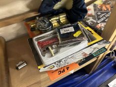 Mixed Lot: Various door fittings, model cars etc