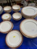 Quantity of dinner wares made by Royal Grafton including dinner plates, bowls, side plates etc