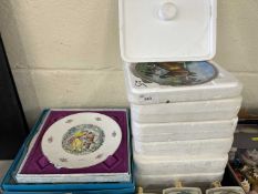 Quantity of boxed collectors plates including equine interest