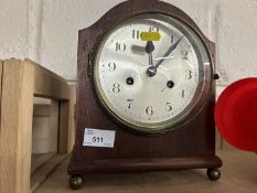 Early 20th Century dome topped mantel clock