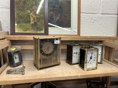 Mixed Lot: Various mantel clocks