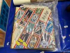 Junior stamp collection in album and loose