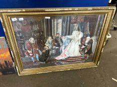 Willhelm Ebbinghaus (German,1864-1951), chromolithograph, signed lower left, 64x90cm, framed and