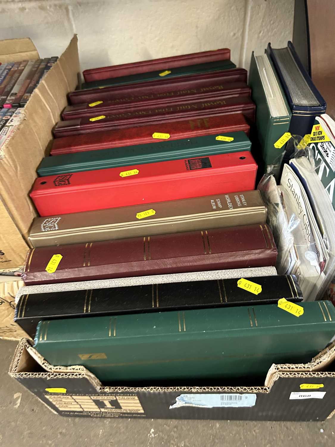 Box containing a quantity of various stamp interest including albums containing a good quantity of