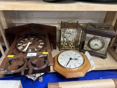 Mixed Lot: Various mantel clocks and wall clocks
