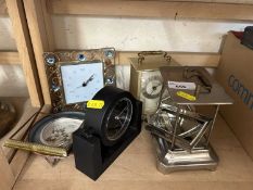 Collection of mantel clocks