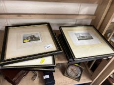A group of 19th Century engravings, various Norfolk Churches and country houses