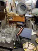 Metal anglepoise desk lamp