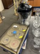 Box containing a quantity of title plastic containers by Hamilton Dale together with a Cooks soup