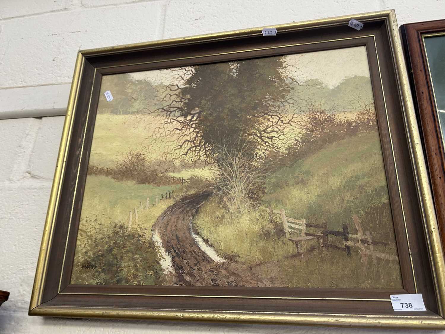 Framed oil on board, signed Haddrell