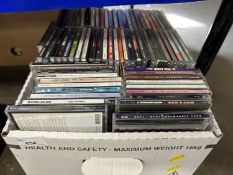 Box of mainly CD's, popular music