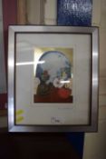 Rosina Wachtmeister, abstract still life print, framed and glazed