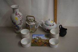 Mixed Lot: Reproduction Chinese vase and other assorted ceramics
