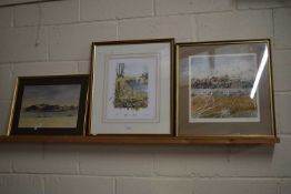 Mixed Lot: Lawrence Jenkins, coloured print Rye together with a further limited edition print of