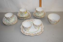 Quantity of Royal Stafford gilt decorated tea wares