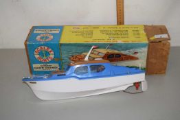 A Scalex electric cabin cruiser toy boat