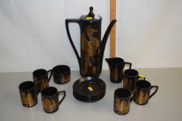 Quantity of Portmeirion Phoenix pattern coffee wares