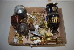 Box to include Greek vase and other assorted items
