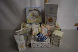 Mixed Lot: Boxed Peter Rabbit children's tea set by Wedgwood, various Royal Albert items to