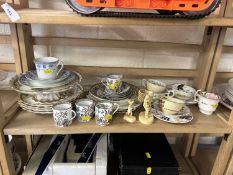 Quantity of mixed tea wares