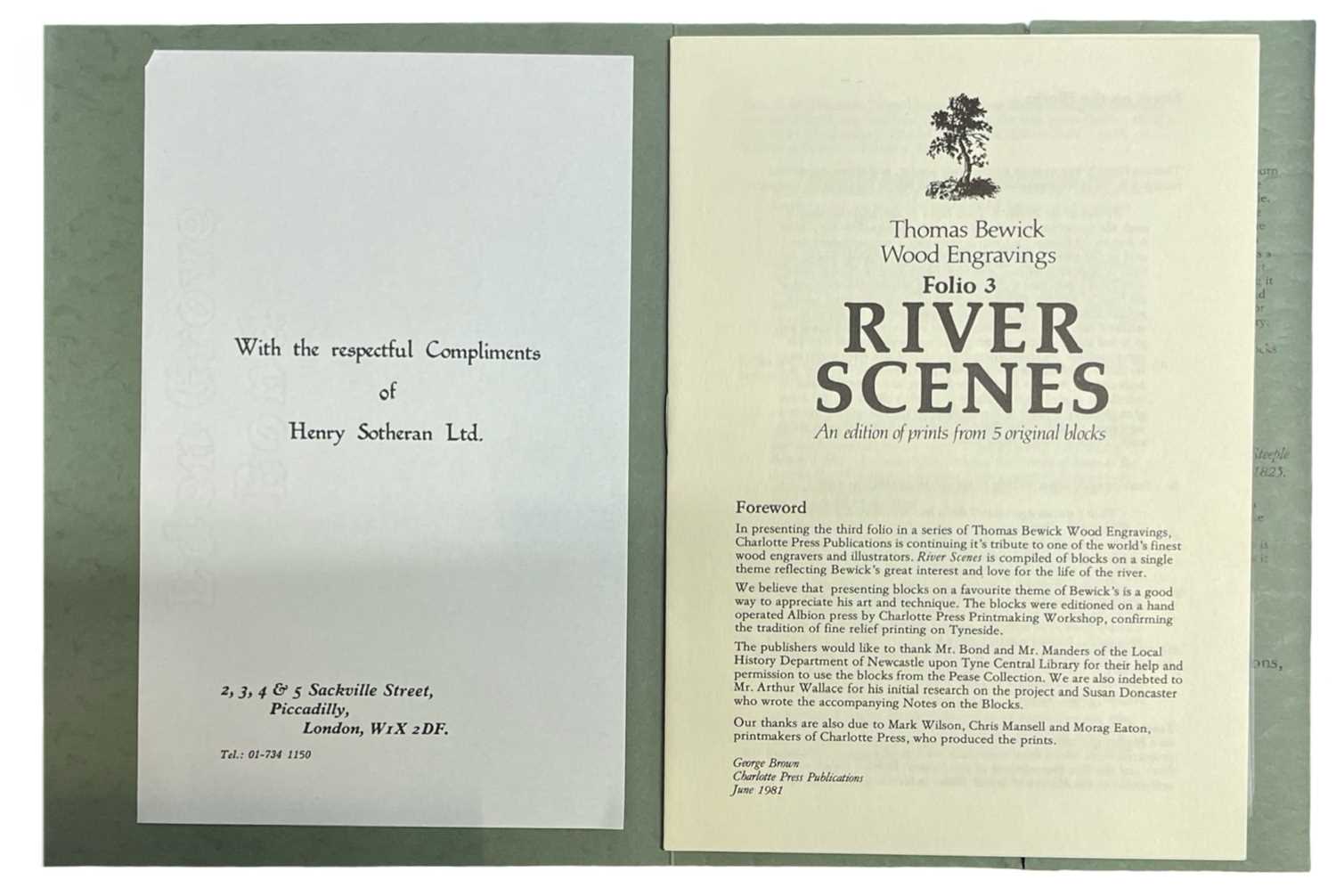 Bewick (Thomas, 1753-1828). Thomas Bewick Wood Engravings, Folio 3, an edition of prints from 5 - Image 2 of 5