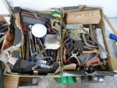 Two boxes of mixed tools