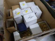 Box of various brass screws