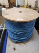 A reel of blue rope