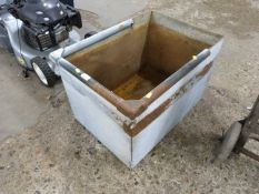 A galvanised water tank